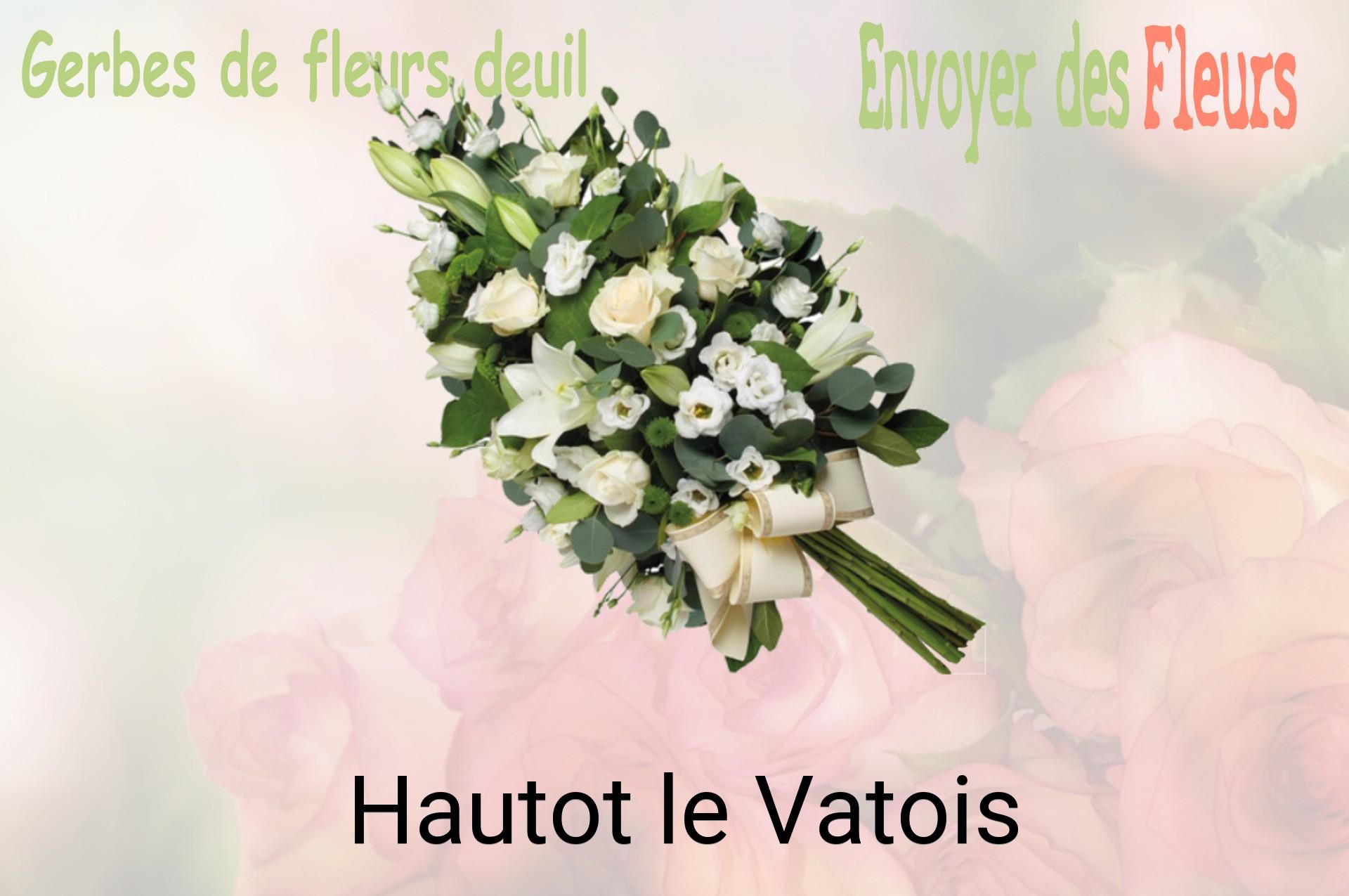 Gerbe de fleurs de deuil livrée à Hautot-le-Vatois